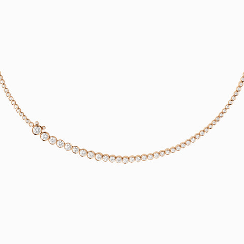 Collier de Tennis Classique Rose