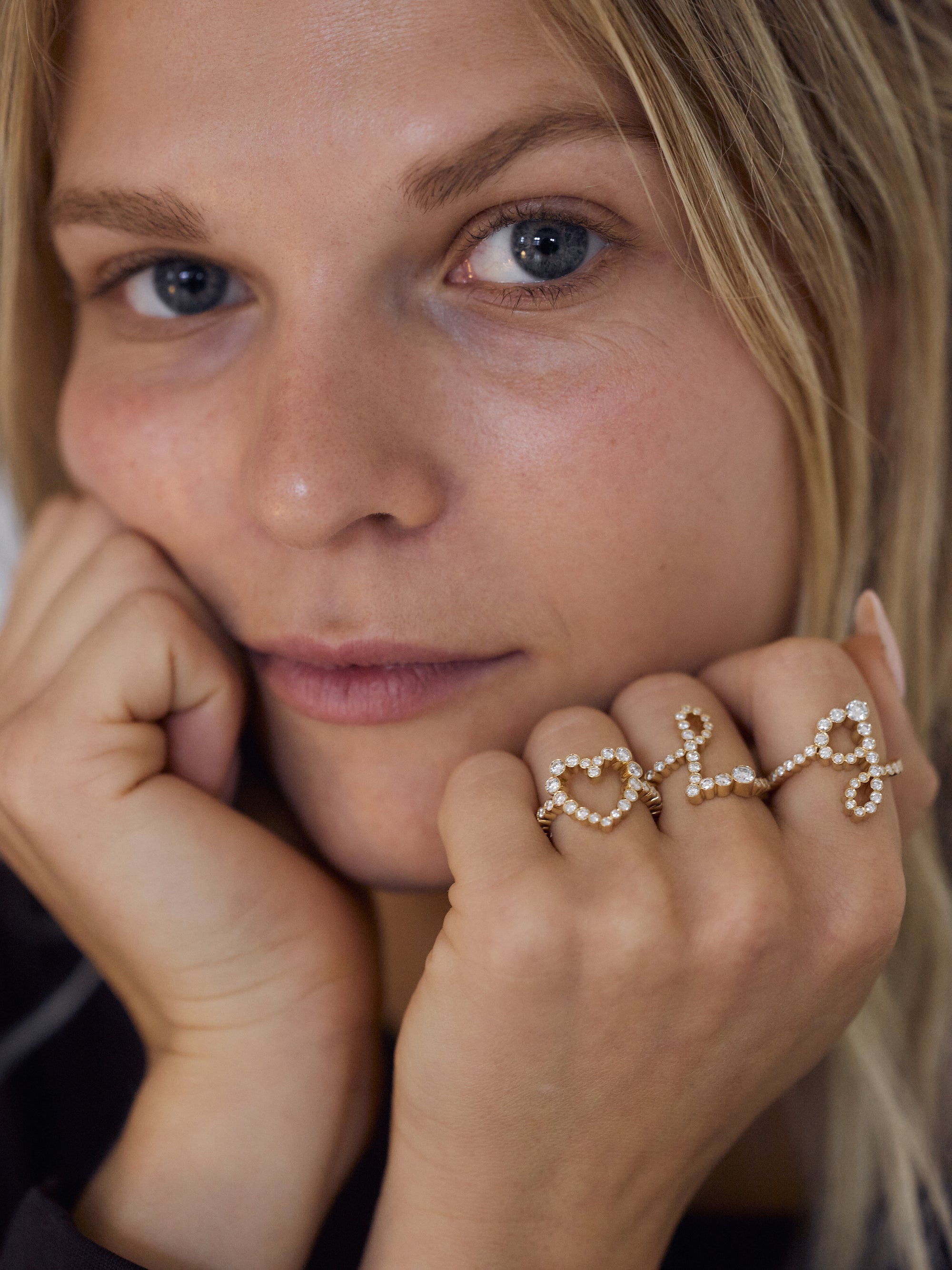 Louise Gjess wearing Ensemble L, G and Ensemble Coeur