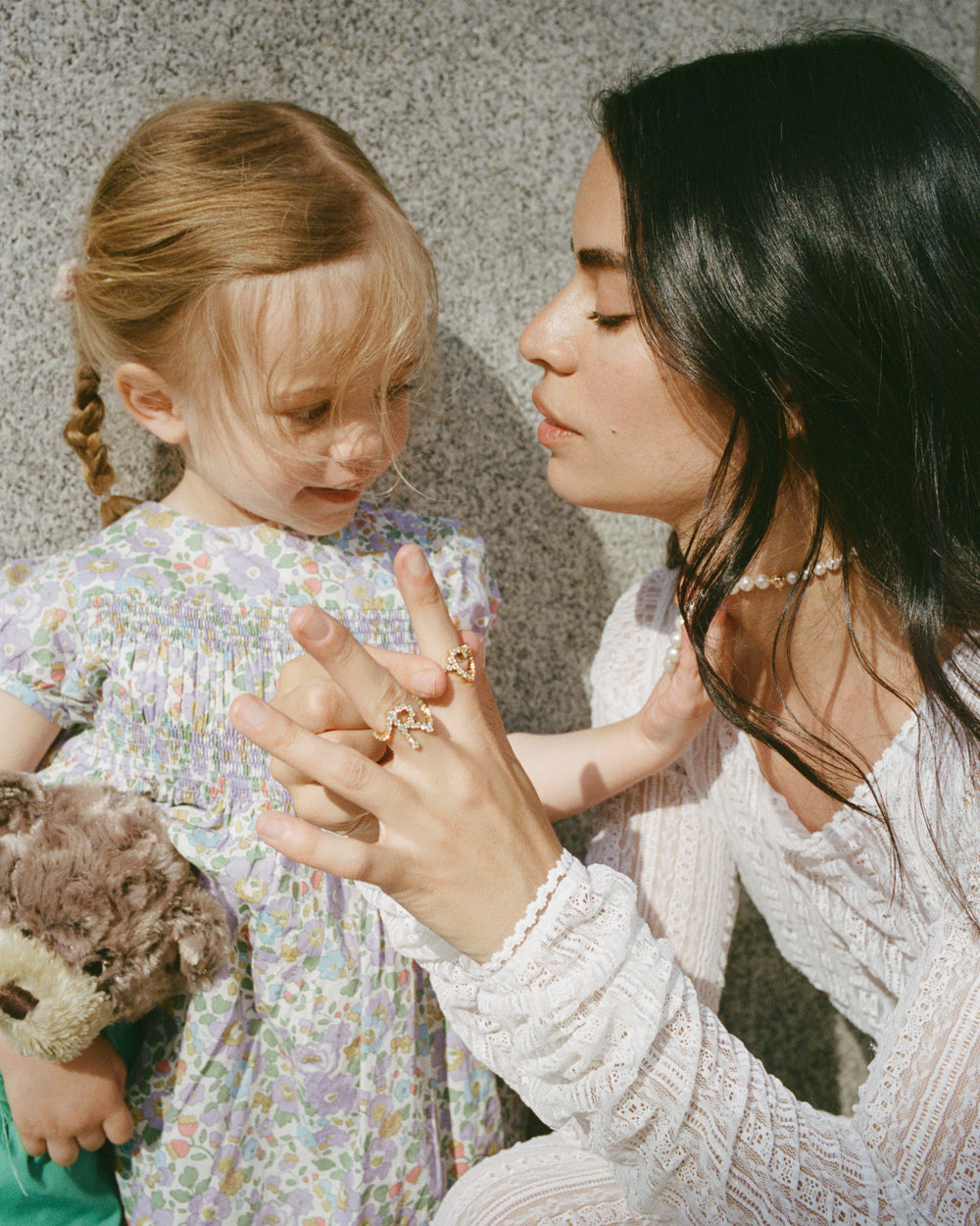 Coco Baudelle with daughter.