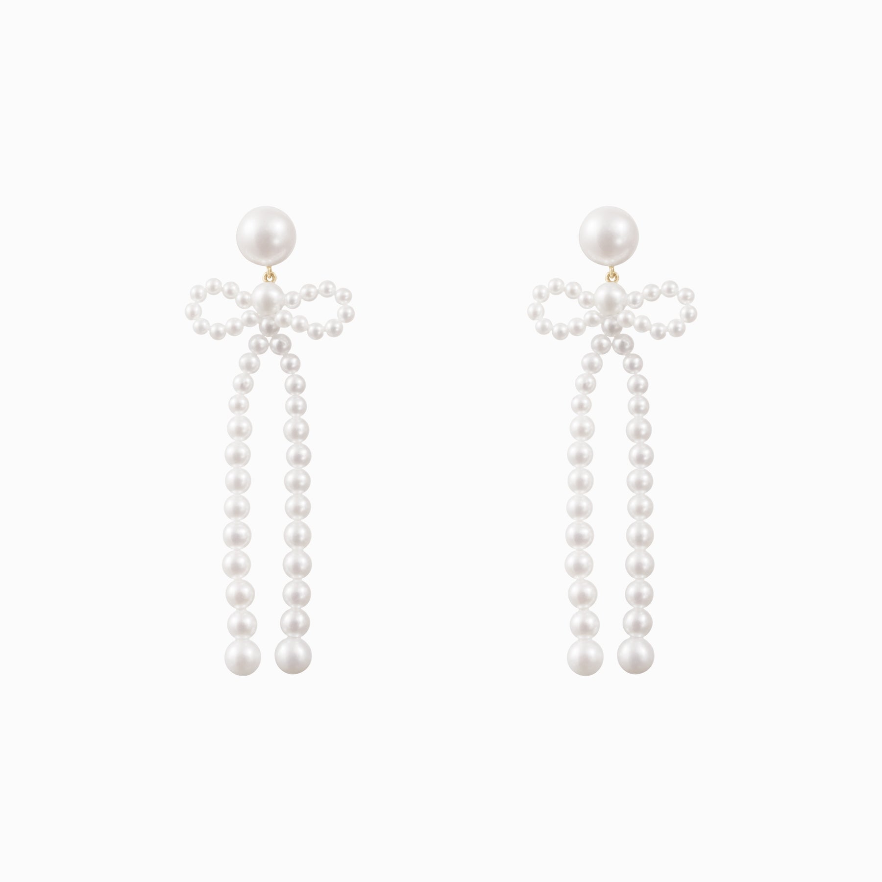 【関税込み】Sophie Bille Brahe ホワイト Bow Perle ピアス Sophie Bille Brahe | Bow Perle