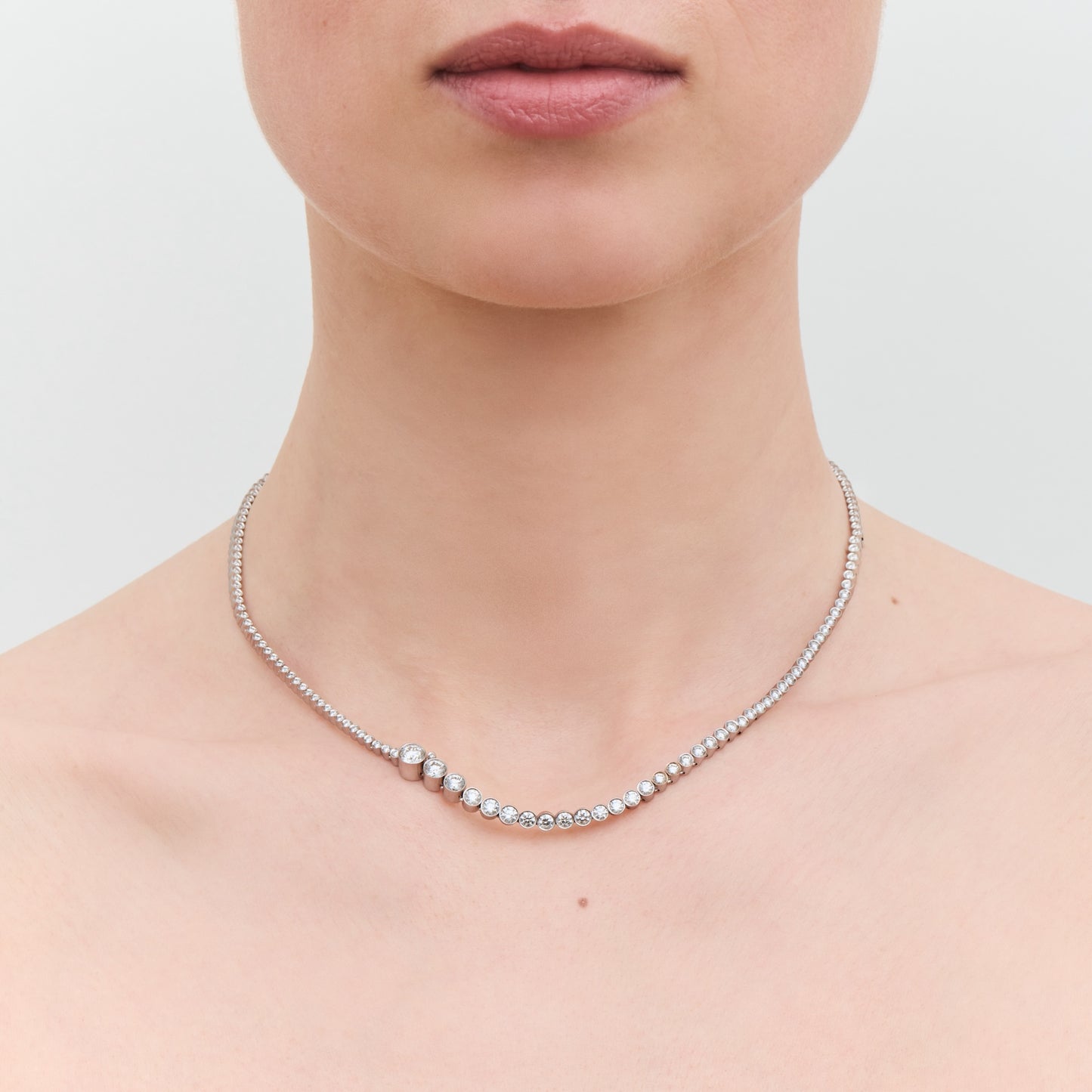 Collier de Tennis Blanc