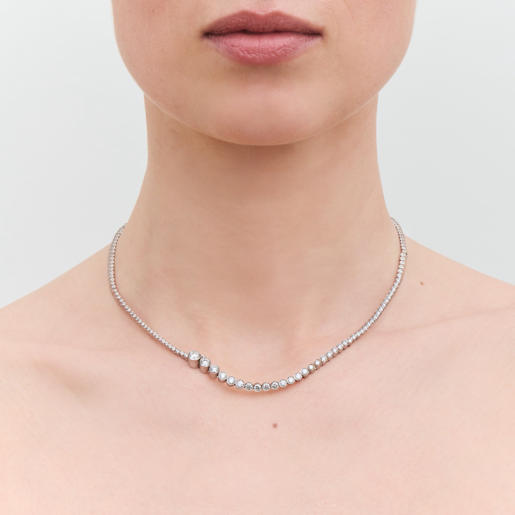 Collier de Tennis Blanc