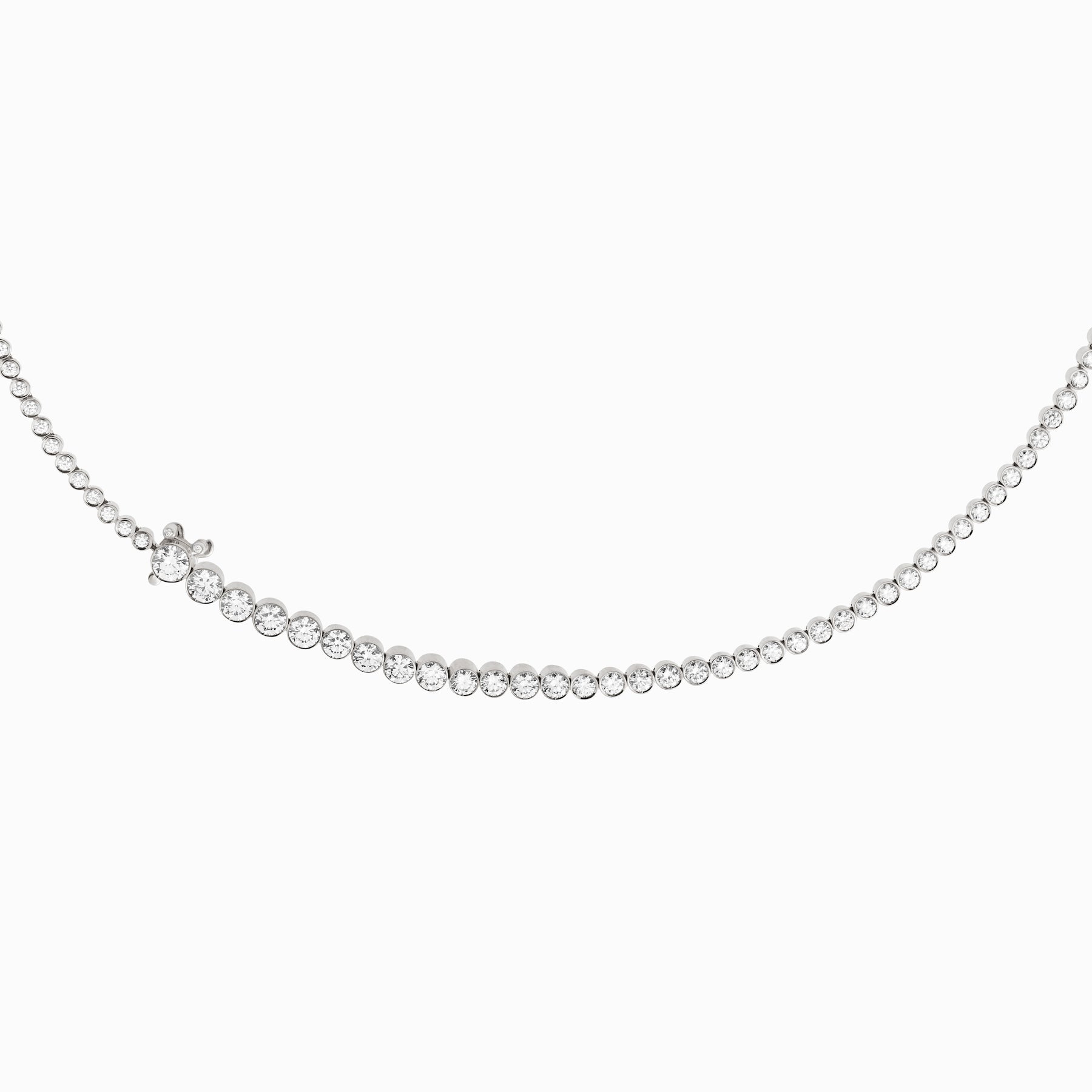 Collier de Tennis Classique Blanc