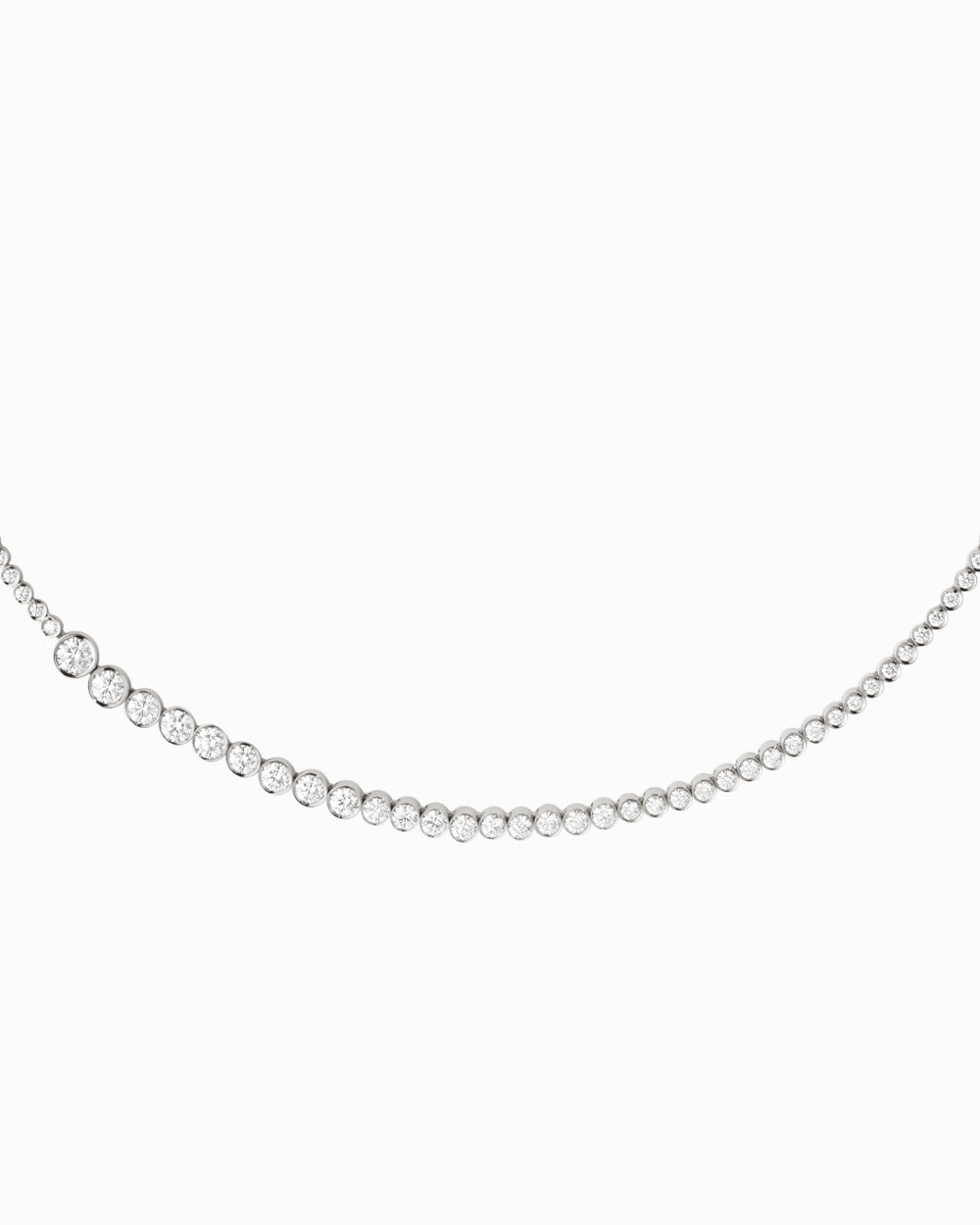 Collier de Tennis Classique Blanc