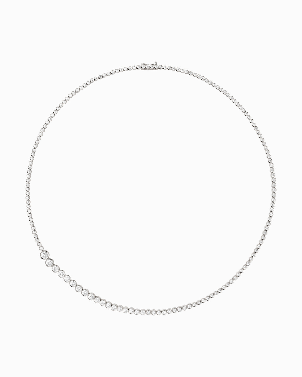 Collier de Tennis Classique Blanc