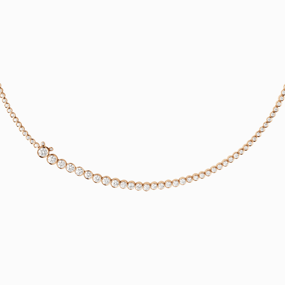 Collier de Tennis Classique Rose