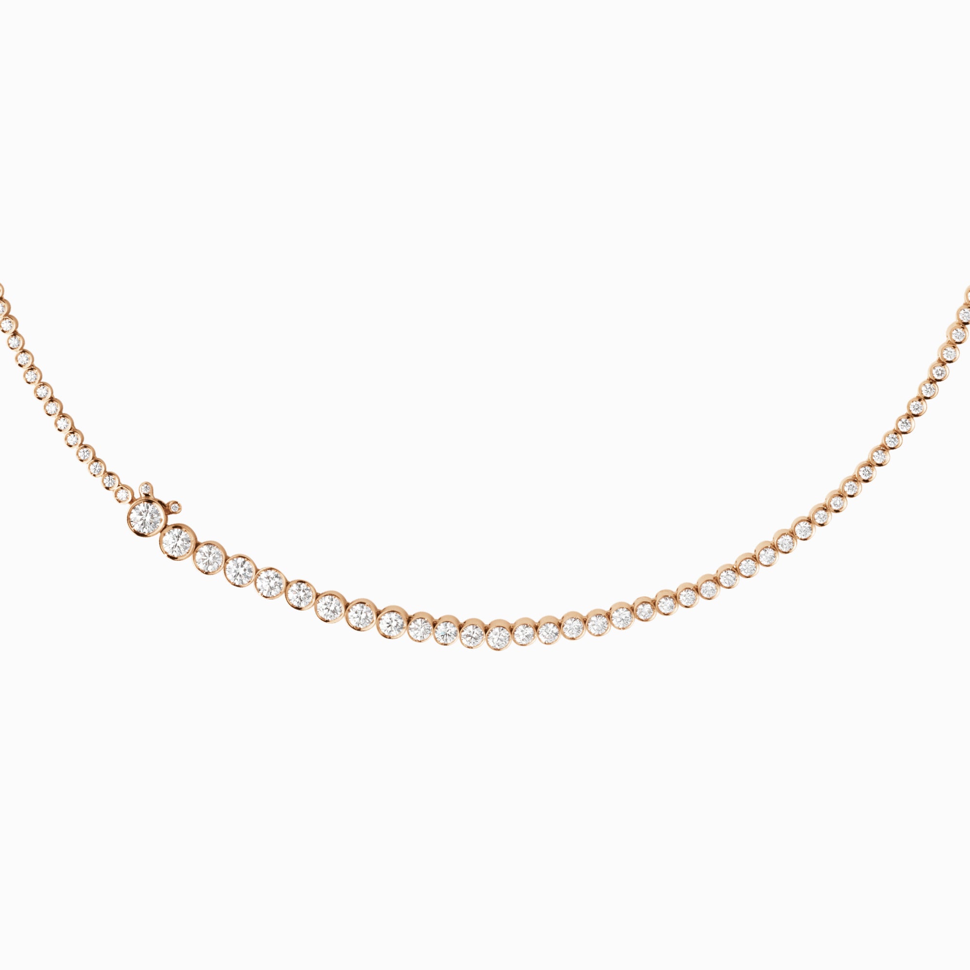 Collier de Tennis Classique Rose