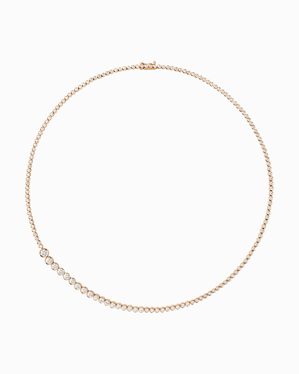 Collier de Tennis Classique Rose