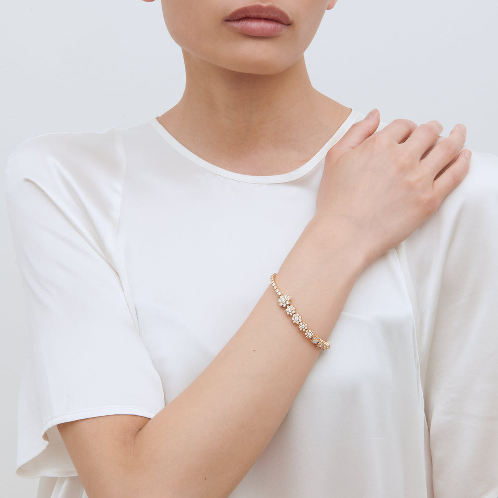 Fleur de Tennis Bracelet