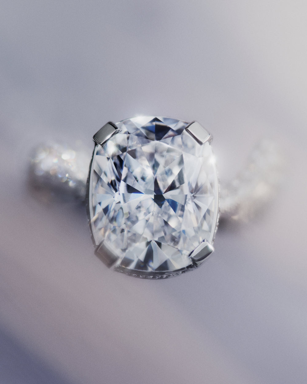 Sky 2 diamond ring on a gray background