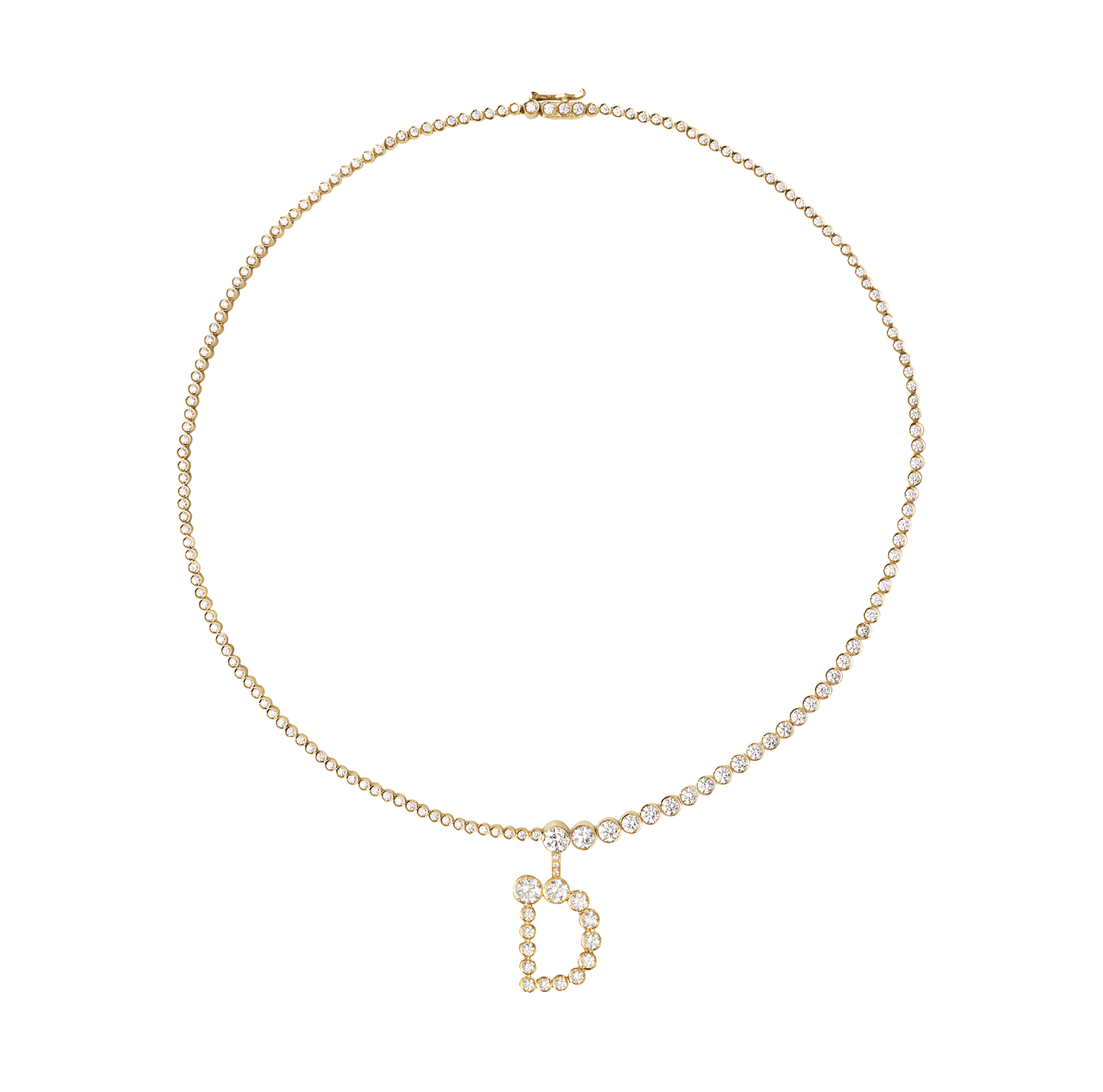 Collier de Tennis Lettre