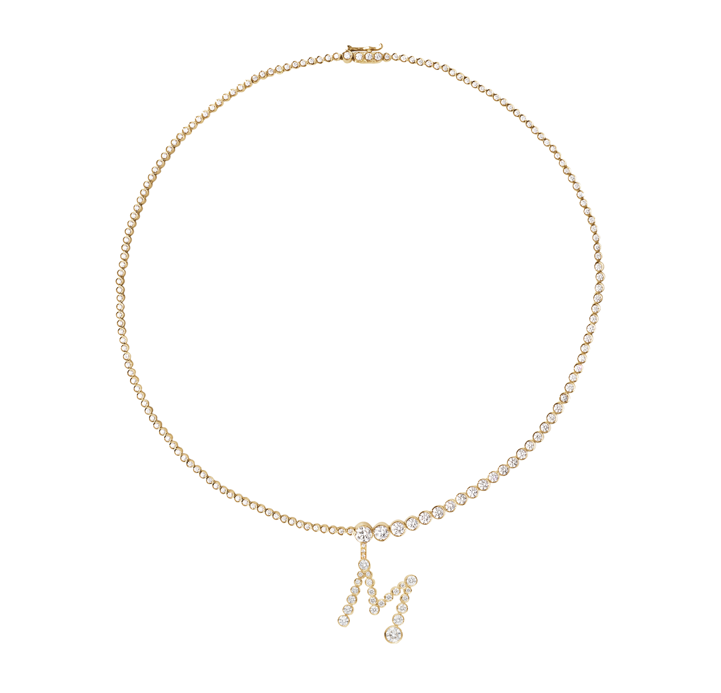 Collier de Tennis Lettre