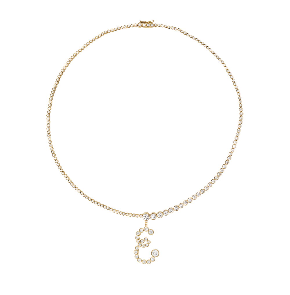 Collier de Tennis Lettre