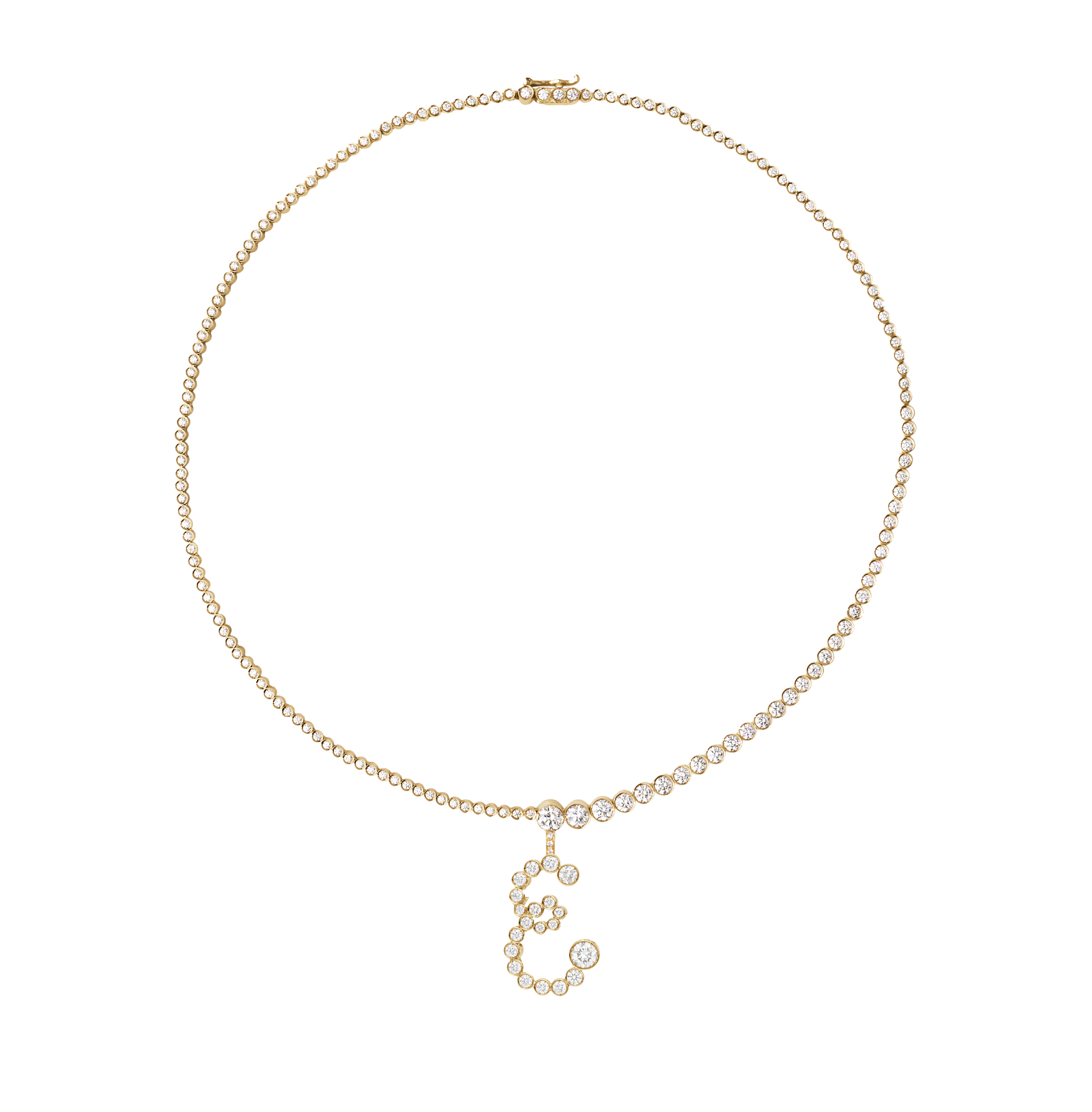 Collier de Tennis Lettre
