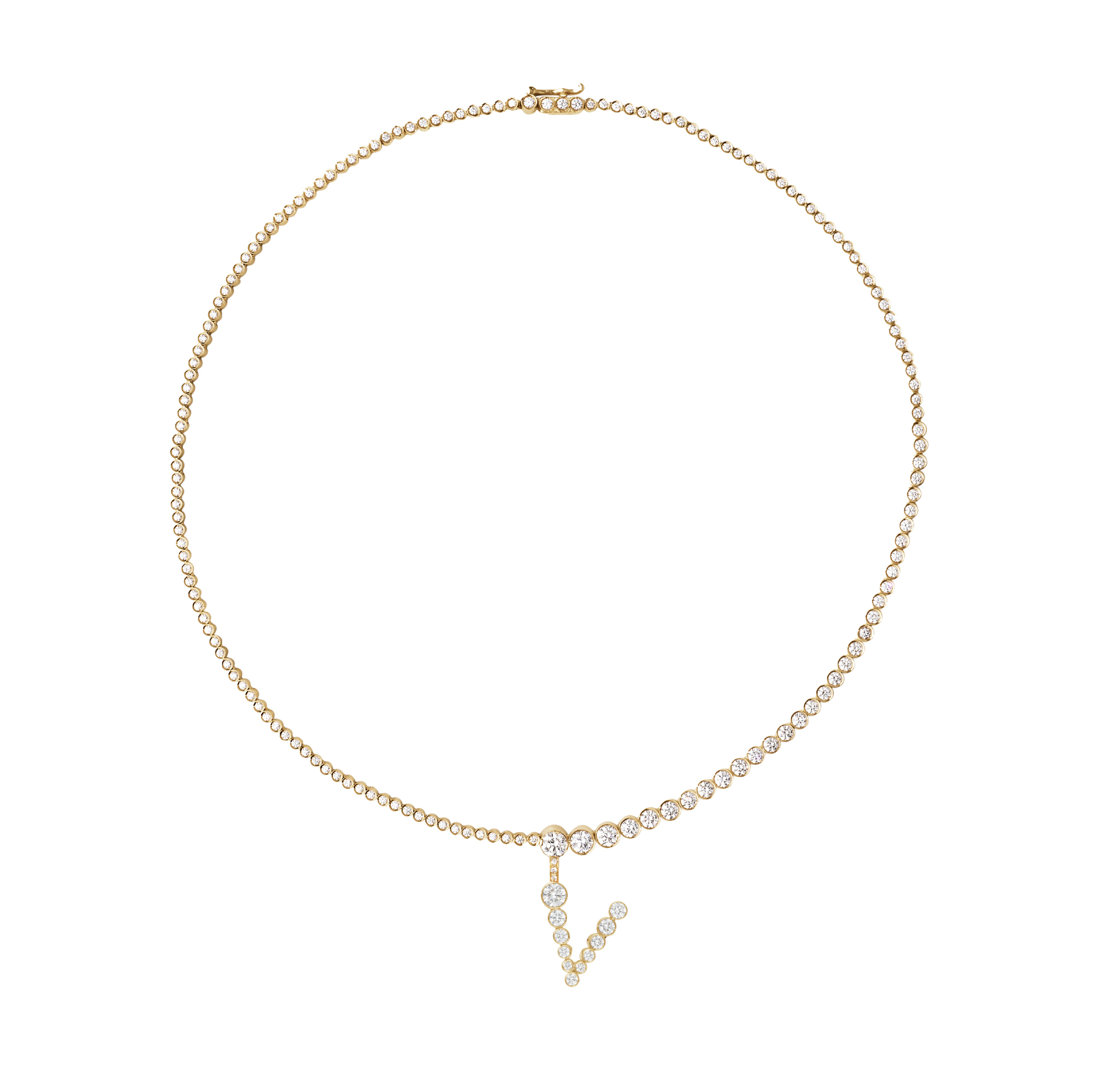 Collier de Tennis Lettre